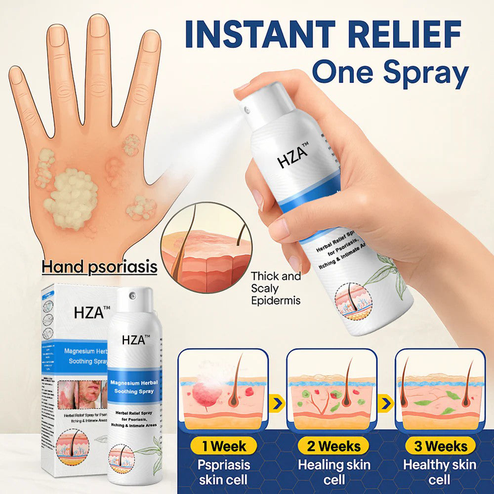 ✅ Official Store: HZA™ Magnesium Herbal Psoriasis Spray ⚕️ FDA Certified