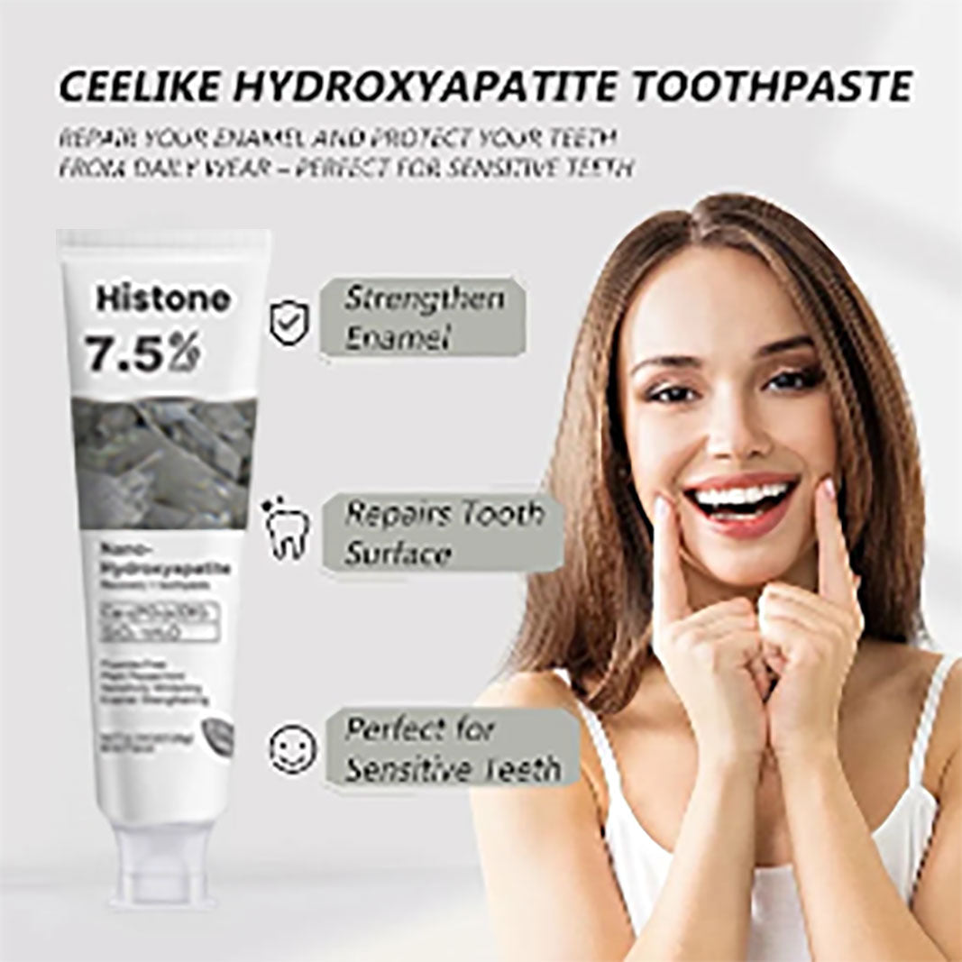 š„HistoneĀ® Fluoride-Free Hydroxyapatite Enamel Repairing Breath Freshening Whitening Toothpaste