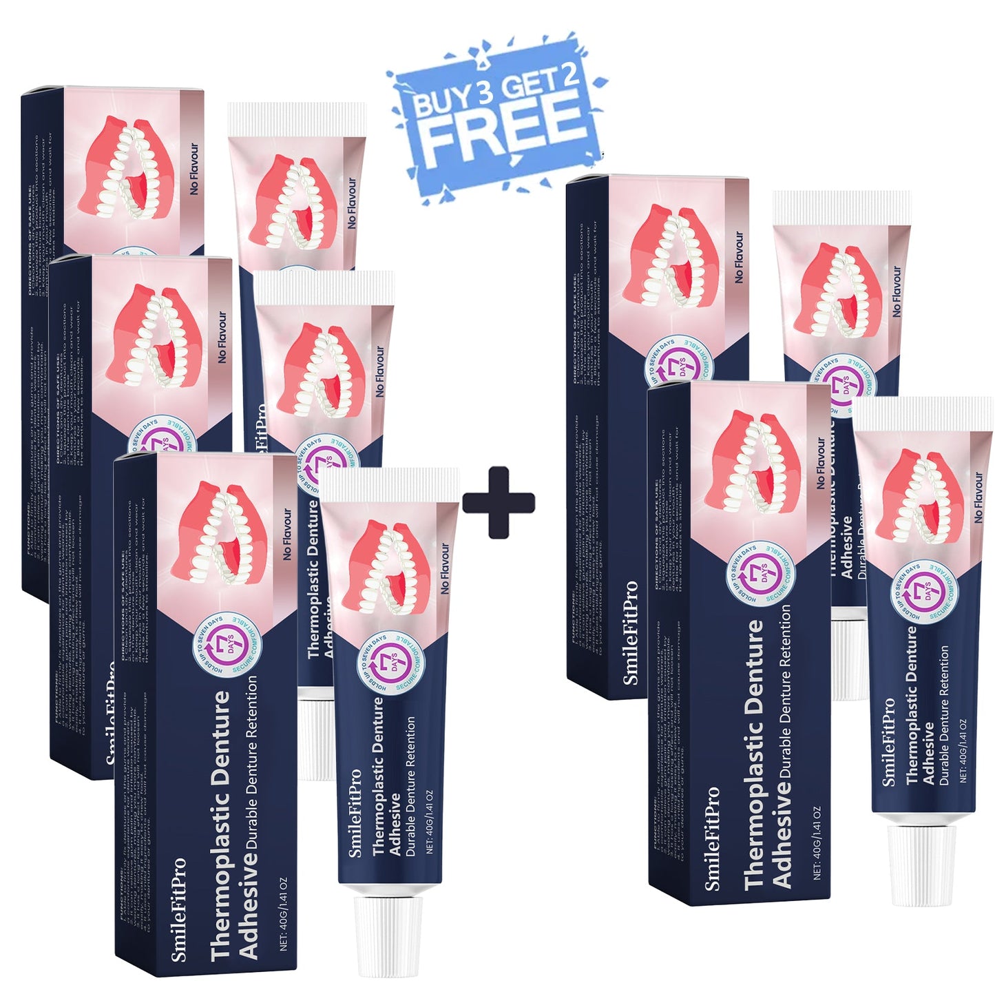 SmileFitPro® Thermoplastic Denture Adhesive ⏳ Durable Denture Retention