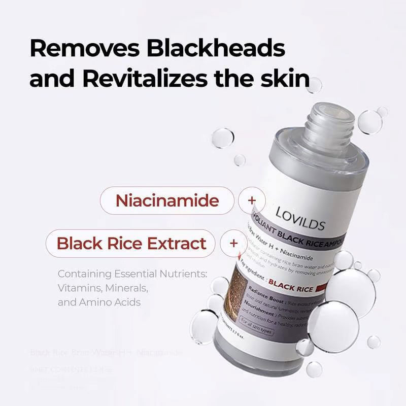 LOVILDS Glow Rice Ampoule Duo - Serums for Brightening, Exfoliating, and Moisturizing🌾