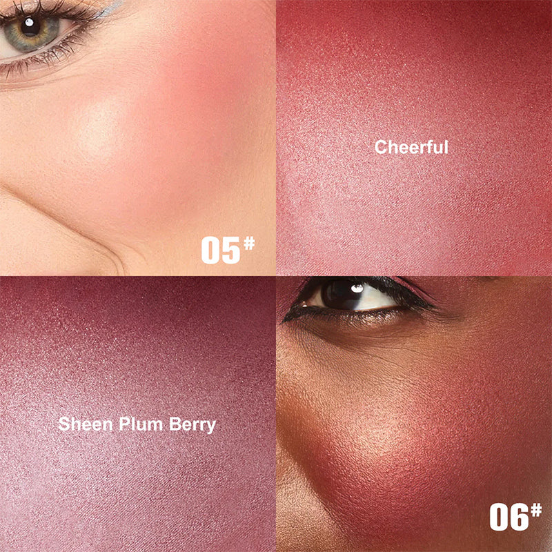 Juxek™ Luminous Powder Blush, Buildable Color, Long Lasting & Waterproof