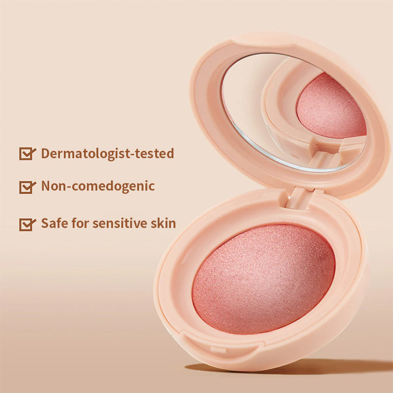 Juxek™ Luminous Powder Blush, Buildable Color, Long Lasting & Waterproof