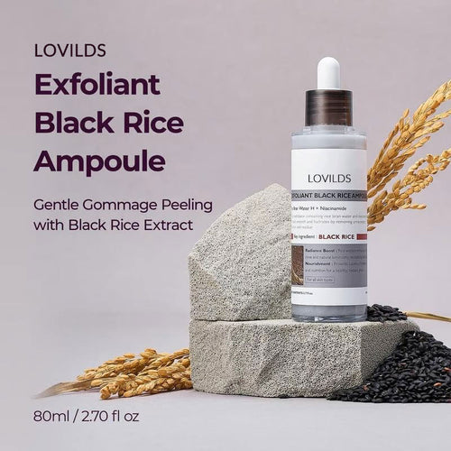 LOVILDS Glow Rice Ampoule Duo - Serums for Brightening, Exfoliating, and Moisturizing🌾
