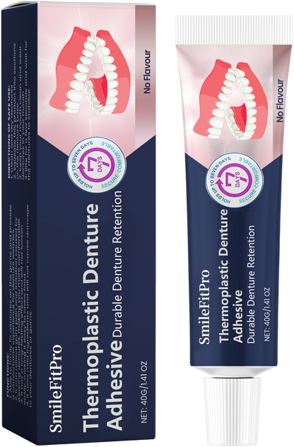 SmileFitPro®  Thermoplastic Denture Adhesive ⏳ Durable Denture Retention