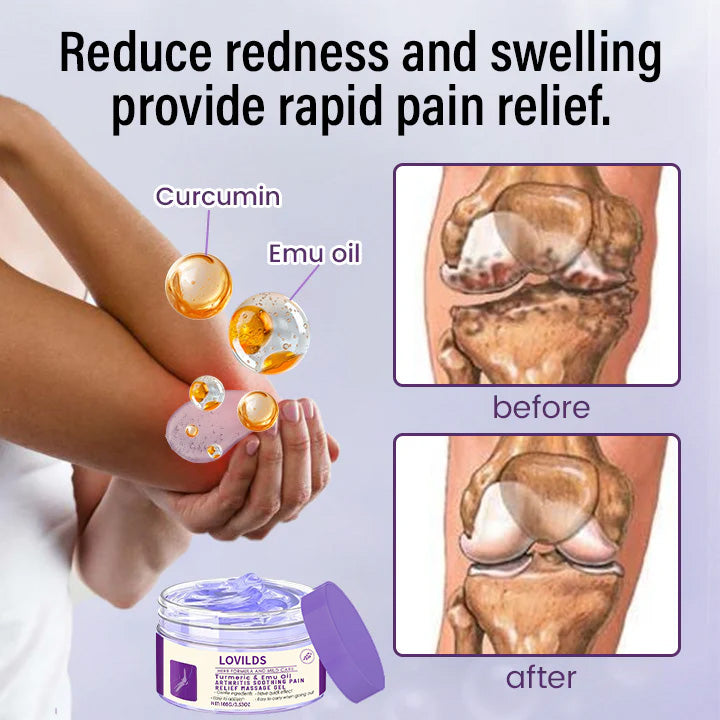 LOVILDS™ Arthritis Relief Gel: Turmeric & Emu Oil for Fast Soothing Relief