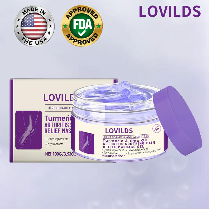 LOVILDS™ Arthritis Relief Gel: Turmeric & Emu Oil for Fast Soothing Relief