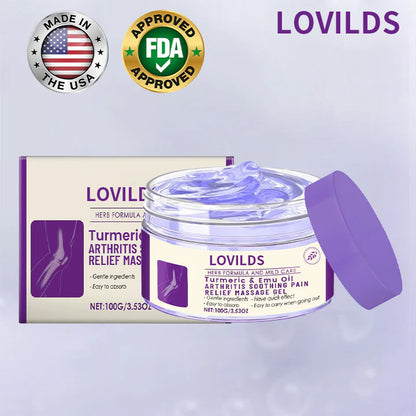 LOVILDS™ Arthritis Relief Gel: Turmeric & Emu Oil for Fast Soothing Relief