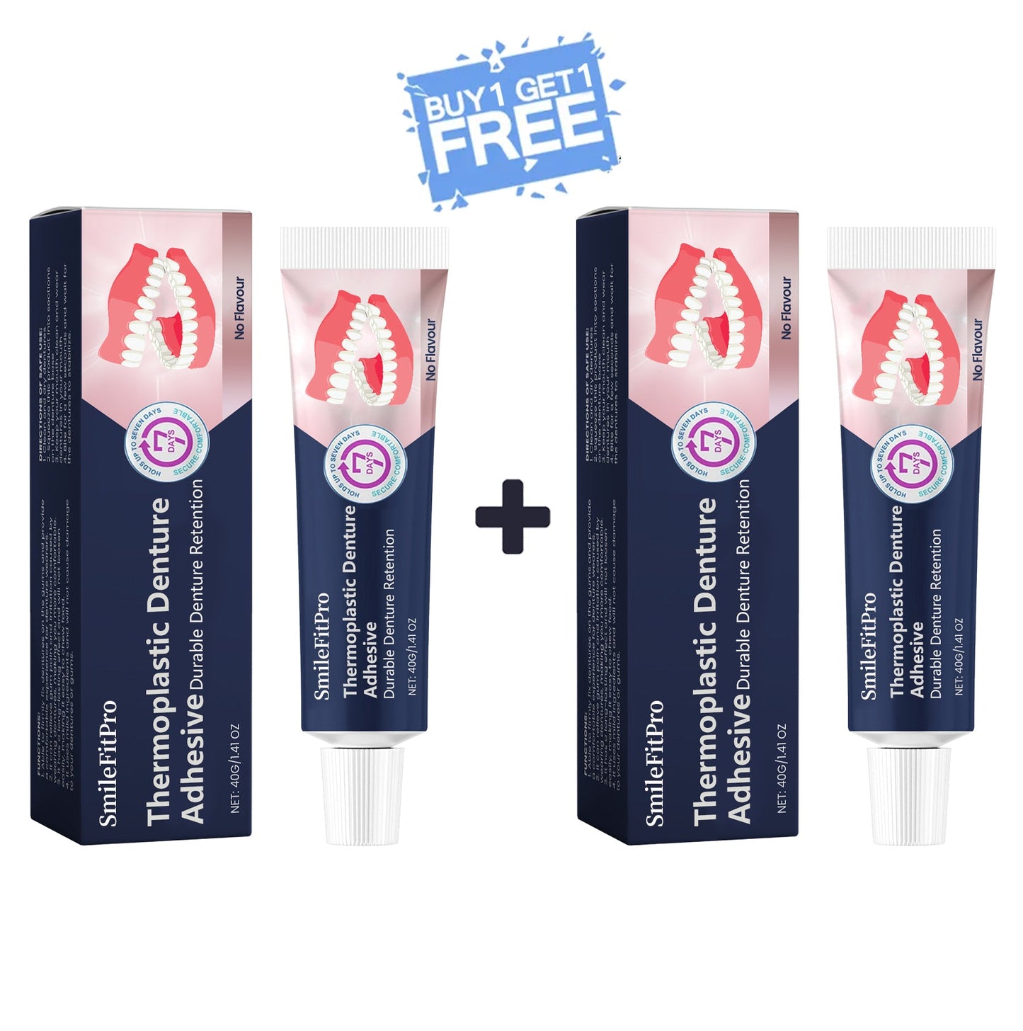 SmileFitPro®  Thermoplastic Denture Adhesive ⏳ Durable Denture Retention