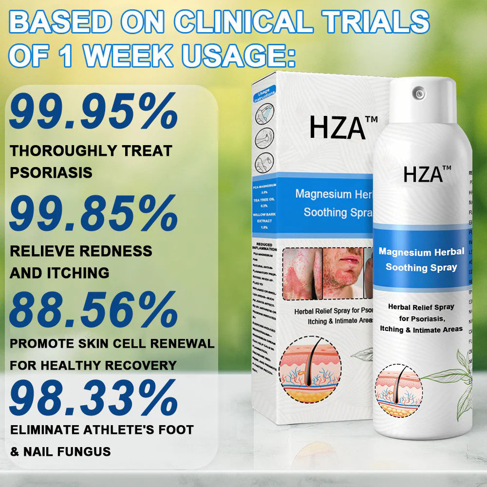 ✅ Official Store: HZA™ Magnesium Herbal Psoriasis Spray ⚕️ FDA Certified