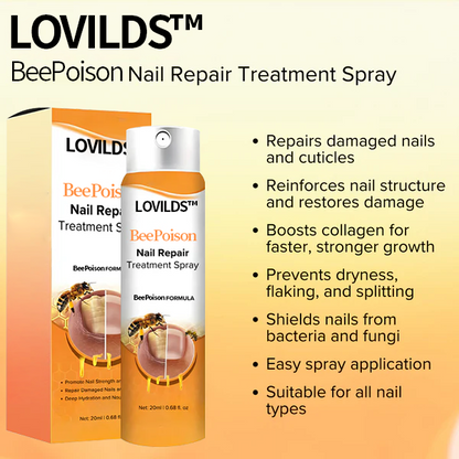 LOVILDS™🎉NEW YEAR SALE🎉Save up to 70% 🅾🅵🅵 Bee Venom Nail Repair Treatment Spray