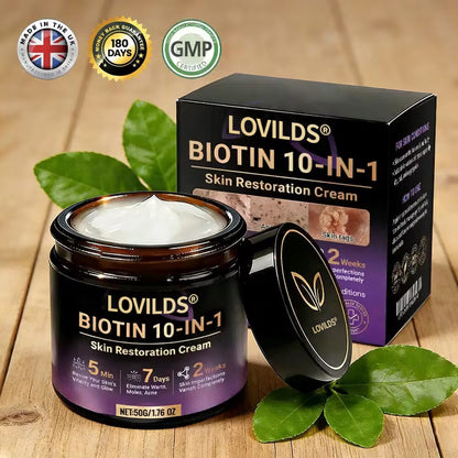 Made and Shipped from UK ✨LOVILDS® Biotin 10-in-1 Skin Restoration Cream🌻🌻