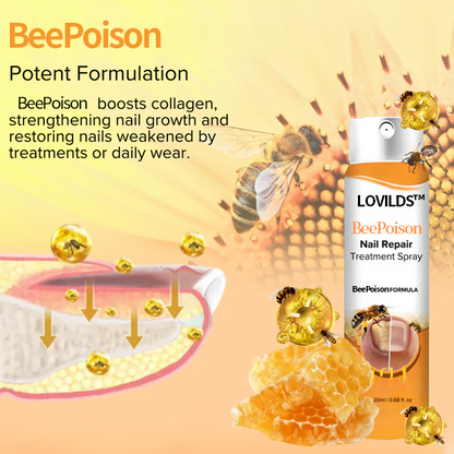 LOVILDS™🎉NEW YEAR SALE🎉Save up to 70% 🅾🅵🅵 Bee Venom Nail Repair Treatment Spray