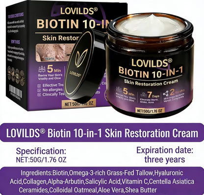 Made and Shipped from UK ✨LOVILDS® Biotin 10-in-1 Skin Restoration Cream🌻🌻